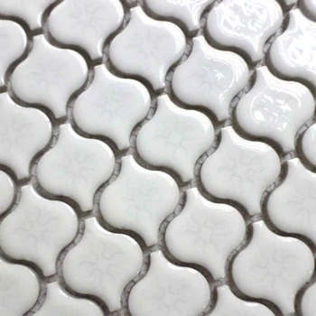 

glazed white color lantern design ceramic mosaic tiles for living room bathroom shower tile kitchen backsplash hallway fireplace