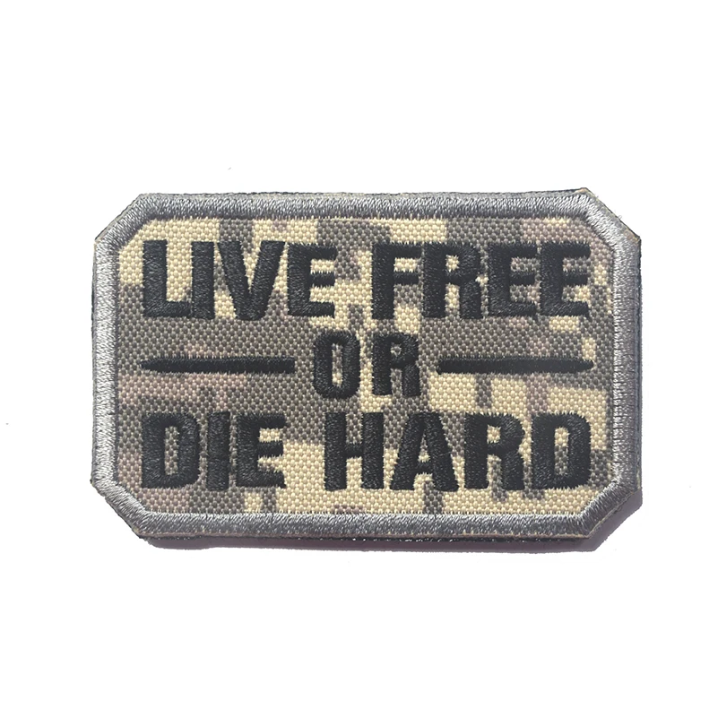Live Free Or Die Hard Airsoft Moral PVC Patch