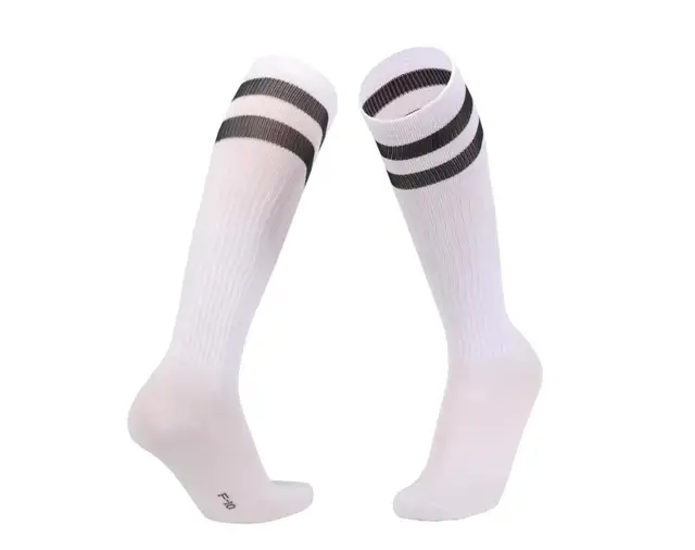 New Children Football Socks Boys Soccer Sock Kid's Above Knee Plain