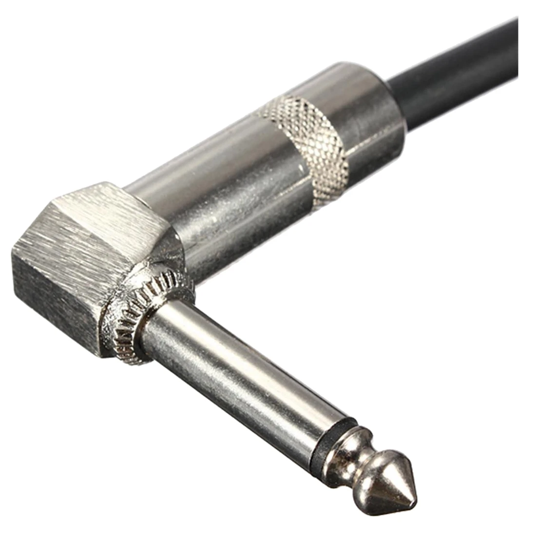 6.35mm 90 degree Right Angle Plug Instrument Guitar Patch Cable Effect