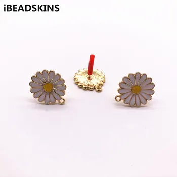 

New arrival! 21x19mm 50pcs flower-shape stud earrings/earring accessories/Earring parts/Earring Findings for jewelry DIY