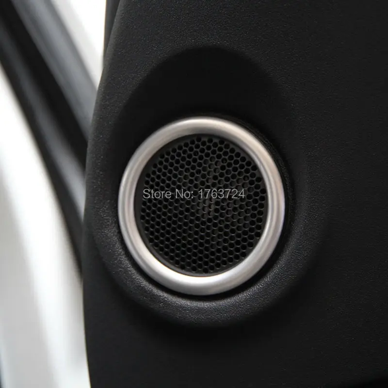 stainless steel door speaker cover trim for Land Rover Freelander 2 accessory  (4)