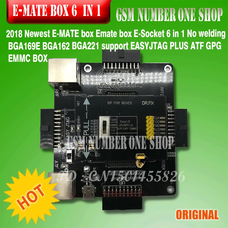 E MATE box Emate Socket 6 в 1 без сварки BGA169E BGA162 BGA221 поддержка EASYJTAG PLUS ATF GPG EMMC BOX|easyjtag| |
