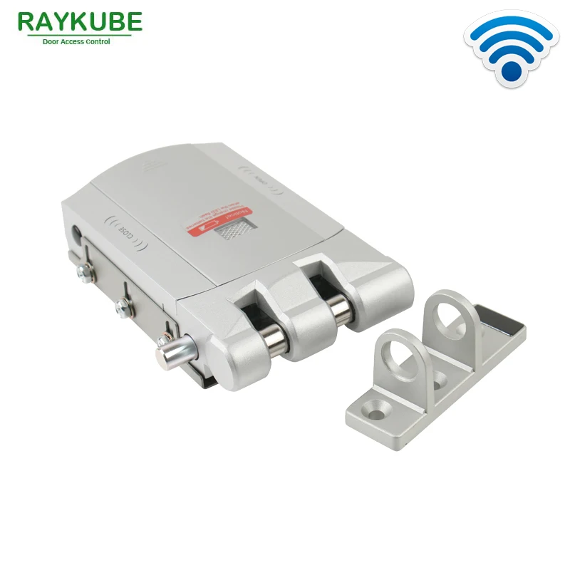 RAYKUBE Electric Door Lock Wireless Control With Remote Control Open & Close Smart Lock Security Door Easy Installing R-W03