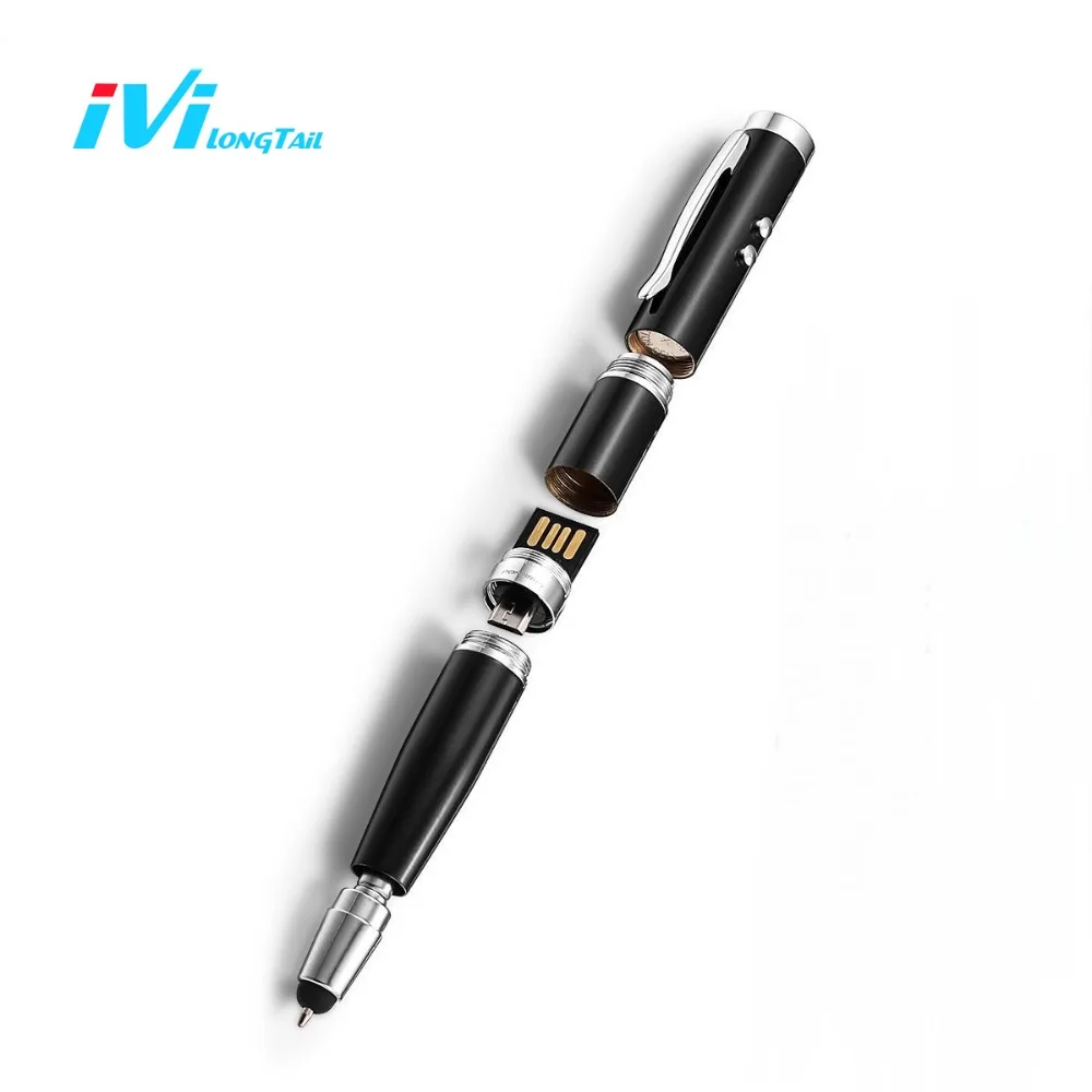 

Multifunction Stylus Pen Drive + OTG Adapter + Light USB Flash Drive Pendrive Touch Screen Writing School Office Gift
