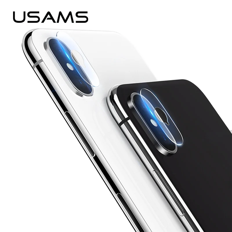 2 шт./лот для iPhone X USAMS Защитная пленка объектива камеры закаленное стекло 9H Gorilla Glass
