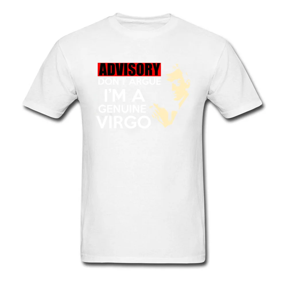 Funny IM A GENUINE VIRGO Short Sleeve Summer Fall Tops & Tees Discount Round Collar 100% Cotton Fabric Tops Shirt Mens T-Shirt IM A GENUINE VIRGO white