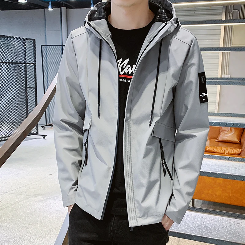 

2019 Autumn New Lightweight Windproof Jacket Cool Black Wind Jacket Jaqueta Masculino Outwear Wind Jacket