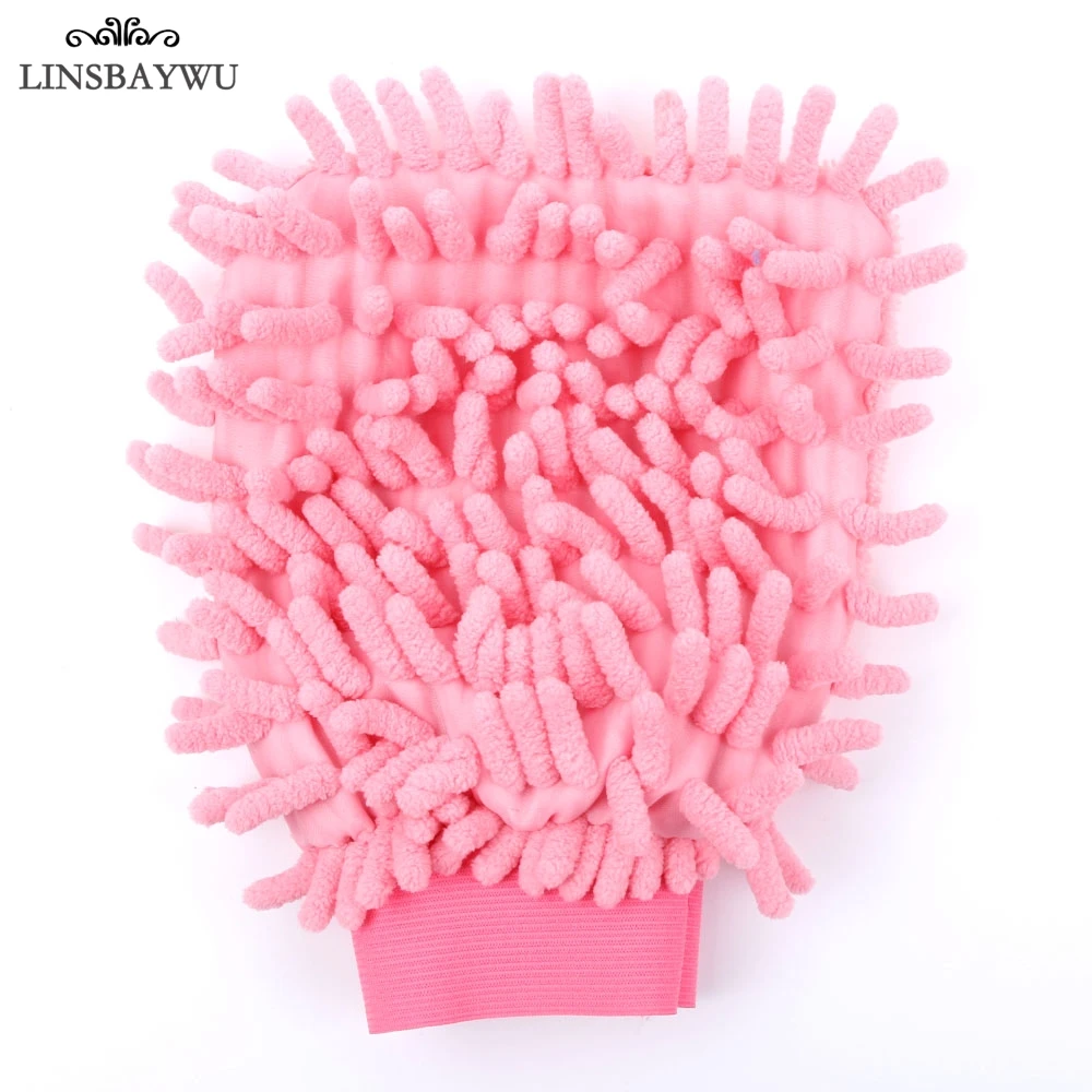 LINSBAYWU Super Mitt Microfiber Car Window Washing Home Cleaning Cloth Duster Towel Gloves Household Cleaner Tool