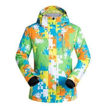 

Women Ski Jacket Brand Outdoor Warm Windproof Waterproof Thermal Snow Female Skiing Hooded Coat Skiwear Winter Snowboard Jacket