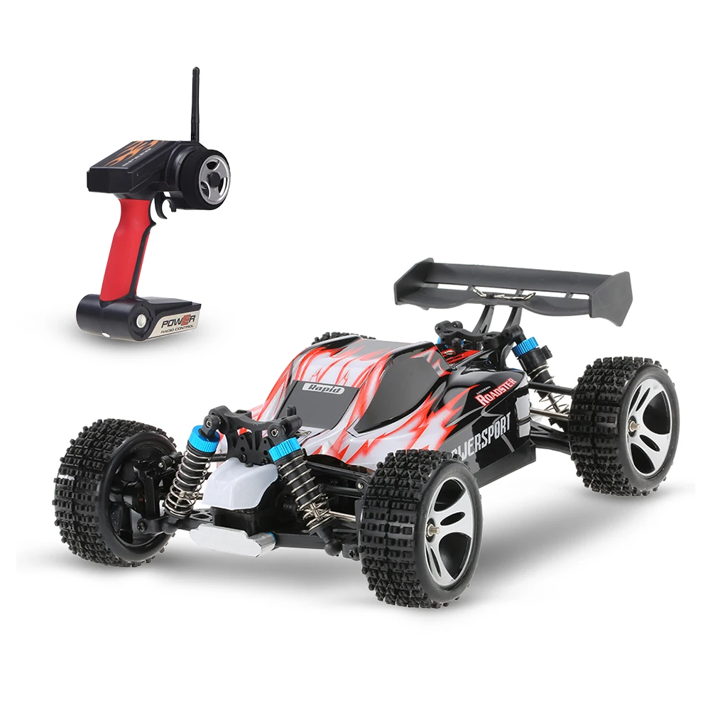

Original A959 Upgraded Version 1/18 Scale 2.4G Remote Control 4WD Electric RTR Off-Road Buggy RC Car