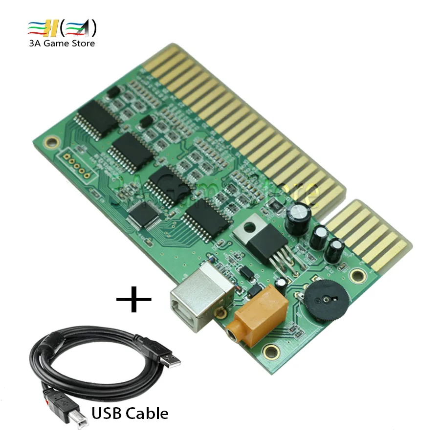 2 проигрывателя ПК USB к JAMMA Acade конвертер печатной платы