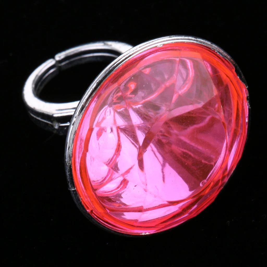 5pcs Plastic Diamond Rings Prizes for Classroom Teacher, Pinata Filler Toy