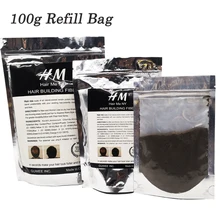 Refill bag 100 г чудо пополнения волос волокон мгновенный волосы рост волос уход за потерями 12 цветов для бутылки же как топ волос волокно pik