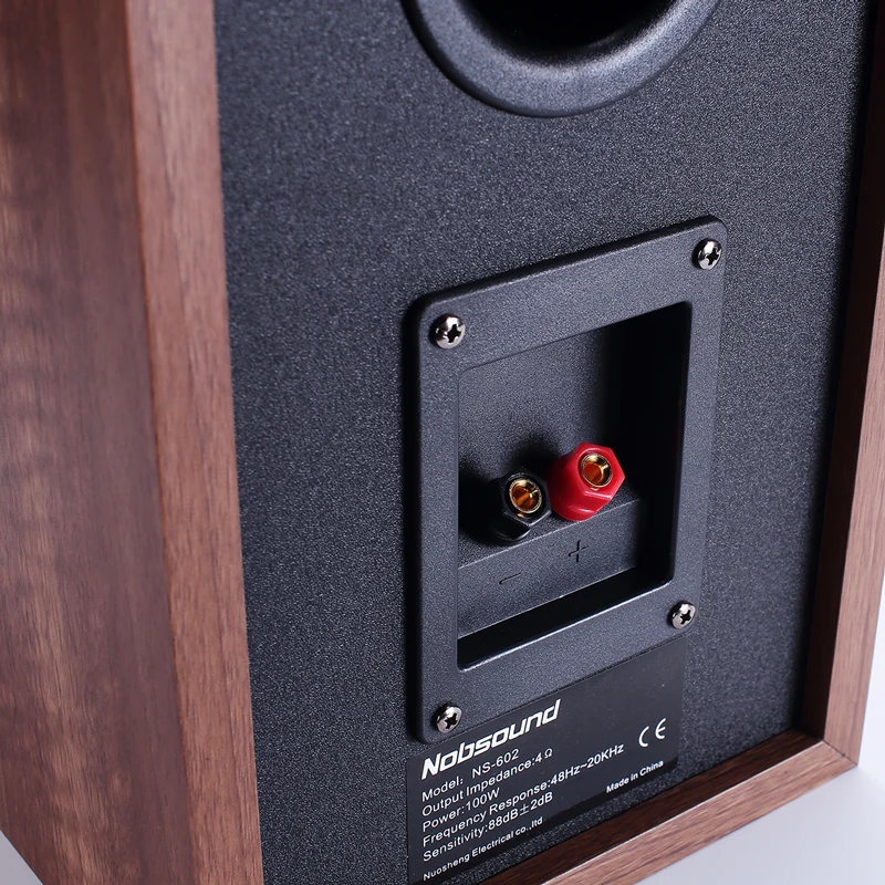 Nobsound NS-602 дерево 100 Вт 1 пара 6,5 дюймов книжная полка динамик s 2,0 HiFi Колонка звук дома Профессиональный динамик