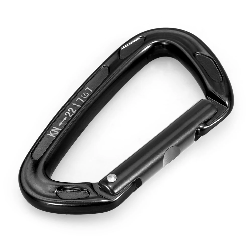 22KN / 24KN Climbing Canyoning Backpacking Hammocks Key Nose Carabiner Straight/Bent Gate Carabiner Non-locking Gate Carabiner