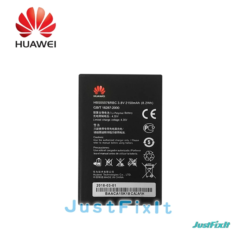 Новый HB505076RBC 3 8 V 2150 ма-ч для huawei Ascend G527 A199 C8815 G606 G610 G610-U20 G700 G710 G716 G610S/C/T Y600 Y600-U20