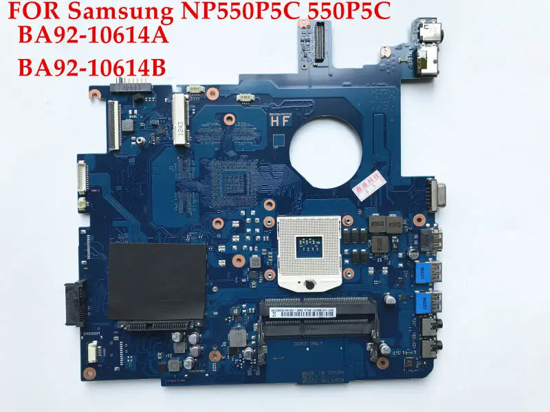Высококачественная материнская плата для ноутбука Samsung NP550P5C 550P5C BA92 10614A 10614B HM77 PGA989
