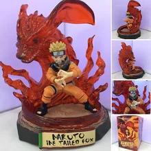 18 см кьюби uzumaki Naruto Наруто фигурку игрушки коллекция мальчик подарок малыш мультфильм аниме модель мальчик ребенок электронных домашних животных