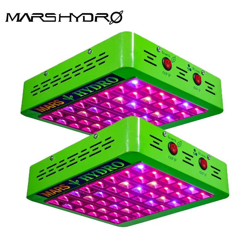 2pcs Mars Hydro Led Grow Light Reflector 300w Full Spectrum Switches