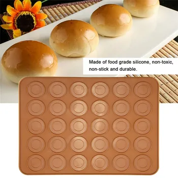 

DIY 30-Cavity Silicone Macaron Mat DIY Baking Mats Cake Sheet Pastry Mat Bakeware Tools
