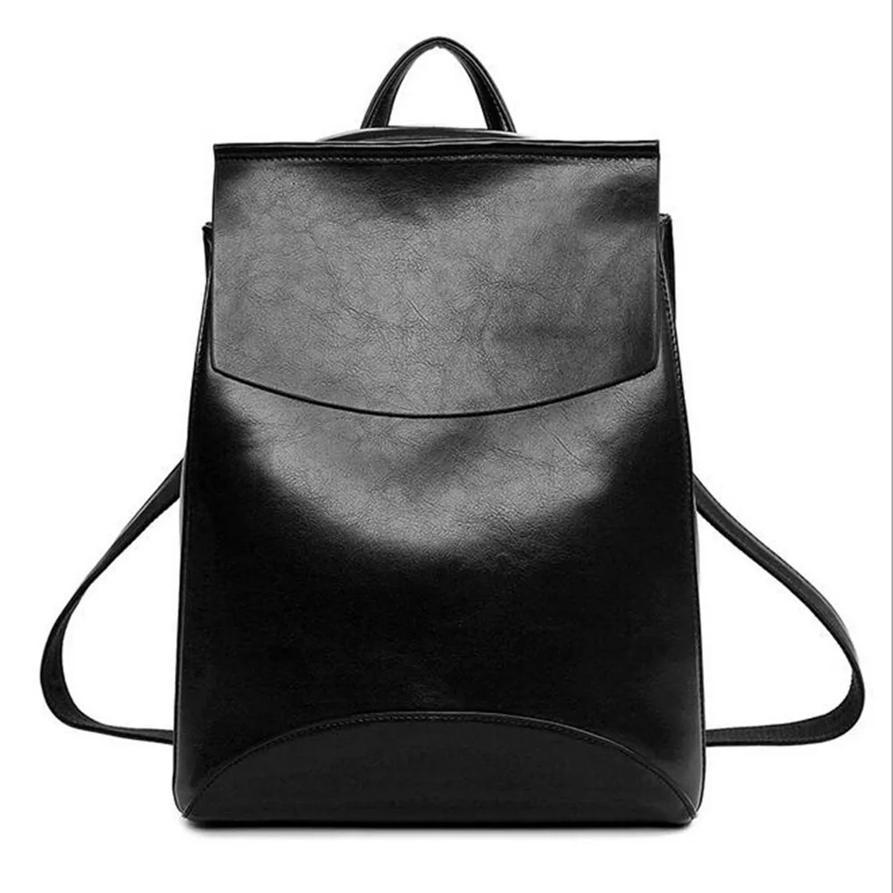 

COOL WALKER Design Vintage backpack Women Pu leather Woman Backpack High Quality black Mochilas Mujer School Bags For Teenagers