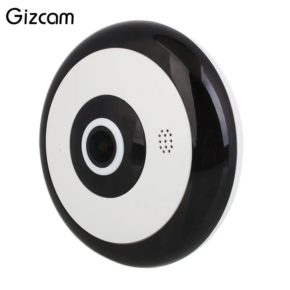

Gizcam Professional 360 degrees Panoramic Video Camcorder HD Wireless WIFI Cam Home Network IP Mini Camera Fisheye