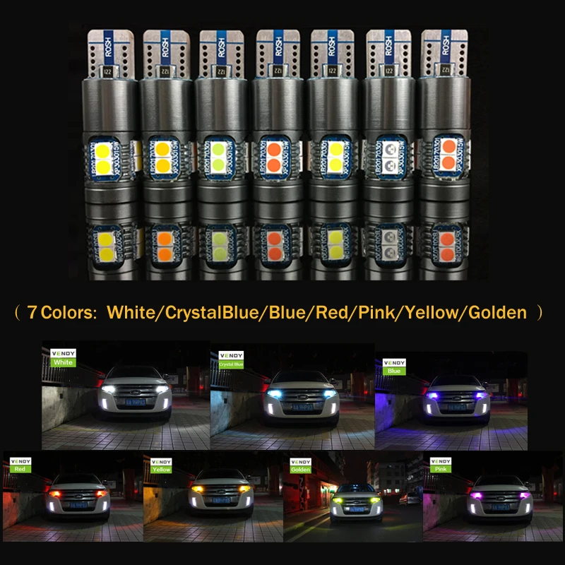 2 шт. автомобисветодиодный светодиодные габаритные огни W5W T10 194 2825 12 В|Сигнальная