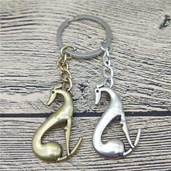 

New Italian Greyhound Key Chains Fashion Pet Dog Jewellery Italian Greyhound Car Keychain Bag Keyring For Women Men