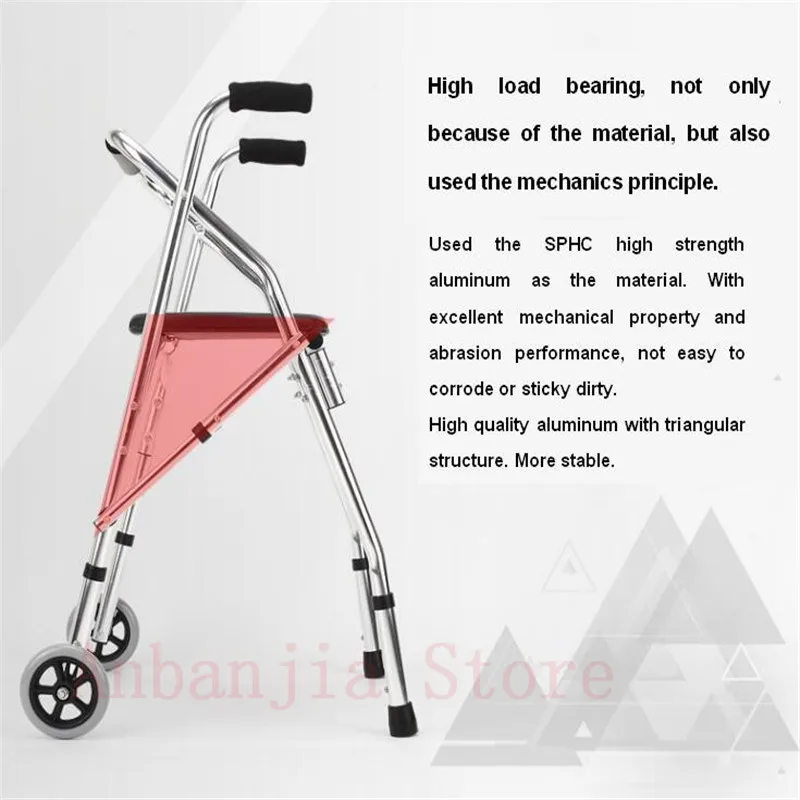 drive handicap standing lightweight rollator walker with seat  (8)