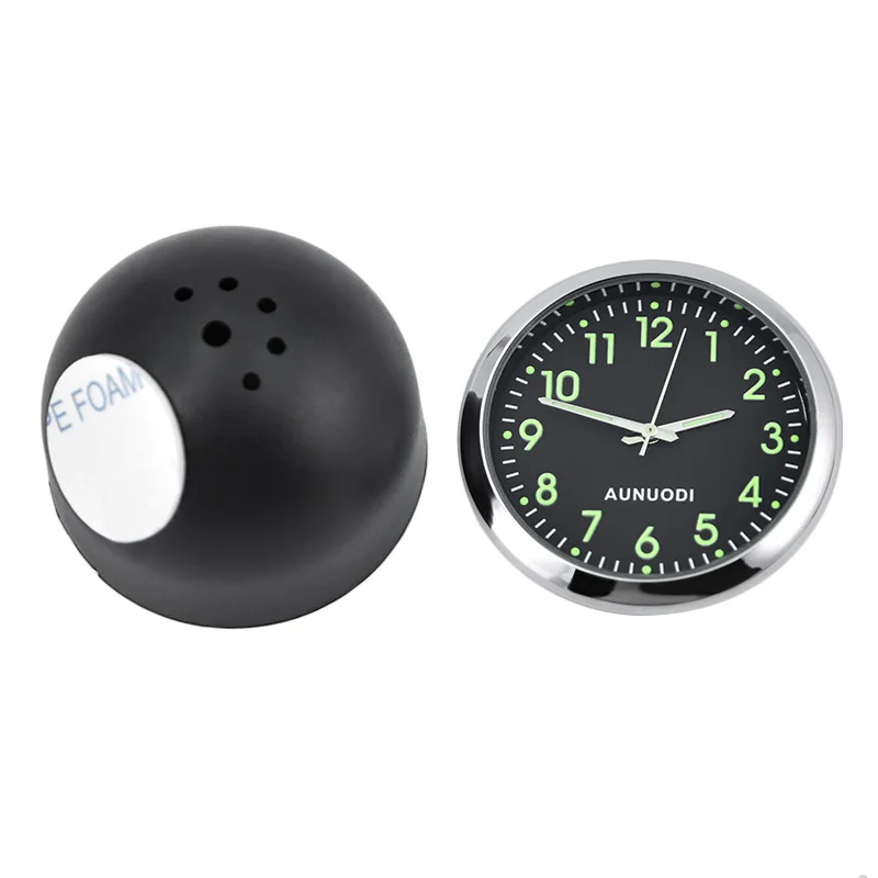 Paire Luminous ABS Voiture Mécanique Quartz Horloge Thermomètre Auto Décoration Paire Luminous ABS Voiture Mécanique Quartz Horloge Thermomètre Auto Décoration