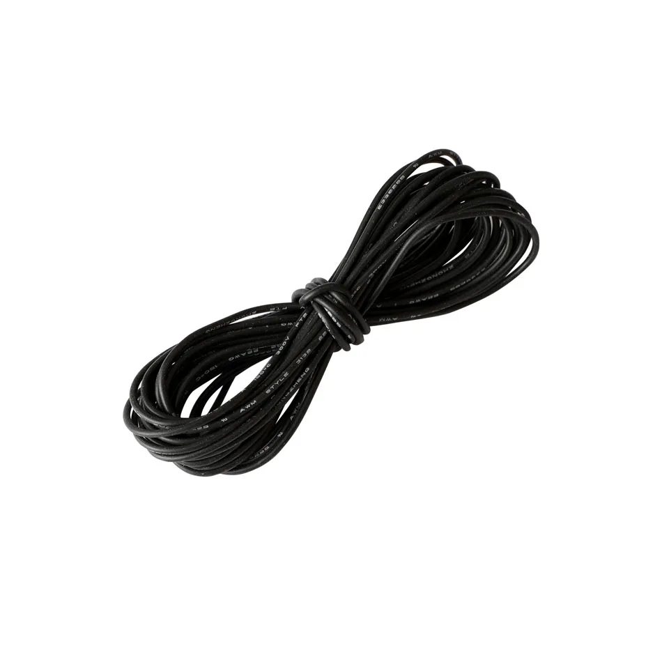 18AWG UL1007 ПВХ многожильный луженый медный провод, монтажный провод гибкий 34 Калибр 300 в электрический кабель для общего применения DIY - Цвет: Черный