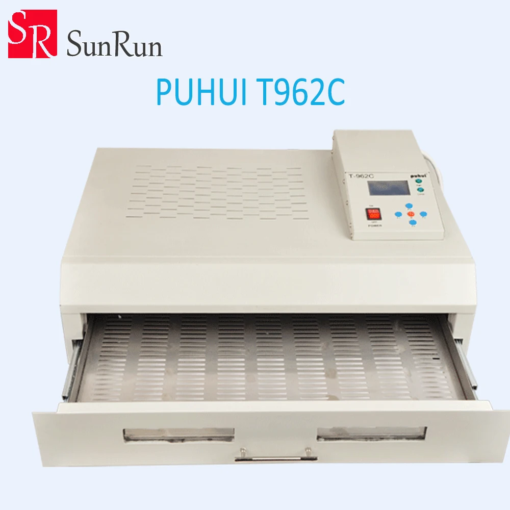 

New Arrival PUHUI T-962C Infrared IC Heater T962C Reflow Oven BGA SMD SMT Rework Sation T 962C Reflow Wave Oven