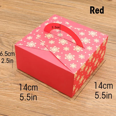10 шт бумажная формочка упаковка ручки подарок на день рождения коробка упаковка для свадьбы дома вечерние день рождения Маффин упаковка для тортов - Цвет: Red