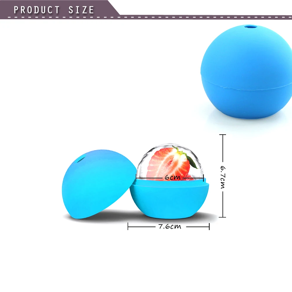Мороженое мяч чайник один большой Виски силикона ice ball плесень большой сфере льда плесень виски ice ball-мейкера Кухня Интимные аксессуары