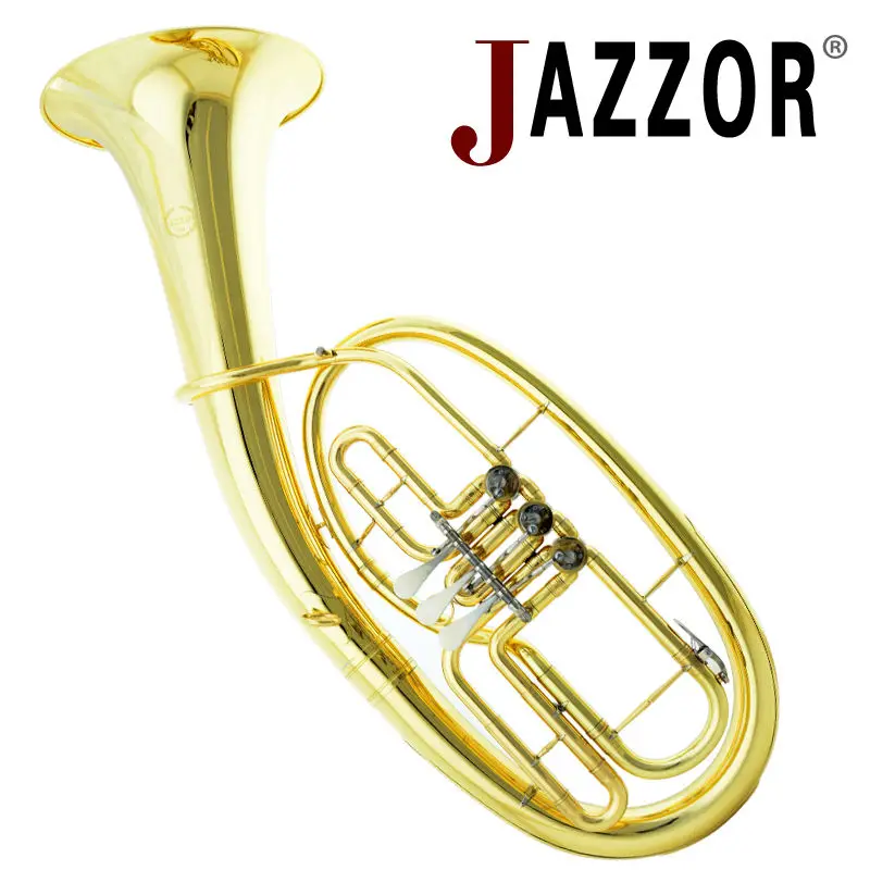 JAZZOR JZBT 310G Профессиональный клаксон баритона B плоский Золотой лаковый Бартон