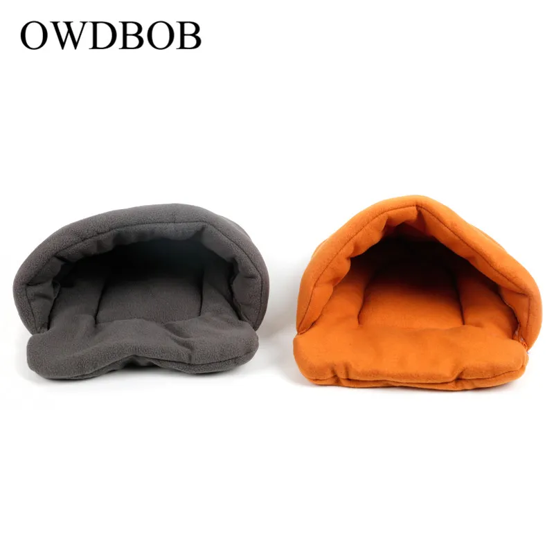 OWDBOB Pet Cat Dog Puppy Питомник Кровать Диван полярный флис собачье гнездо коврик кошка спальный мешок дом для питомцев, зимний, теплый гнездо пещерная кровать