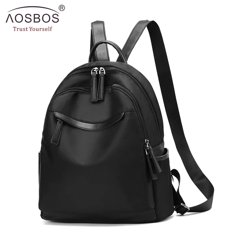 

Aosbos Soft Oxford Backpack Women PU School Bag for Girls Teenage 2019 Fashion Casual Students School Backpacks Laptop Bag Pack