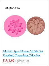 M0069 Tree Rose Flower Form Silicone Molds Cookie Cutter Cake Decorating Tools Wedding Fondant Decoration