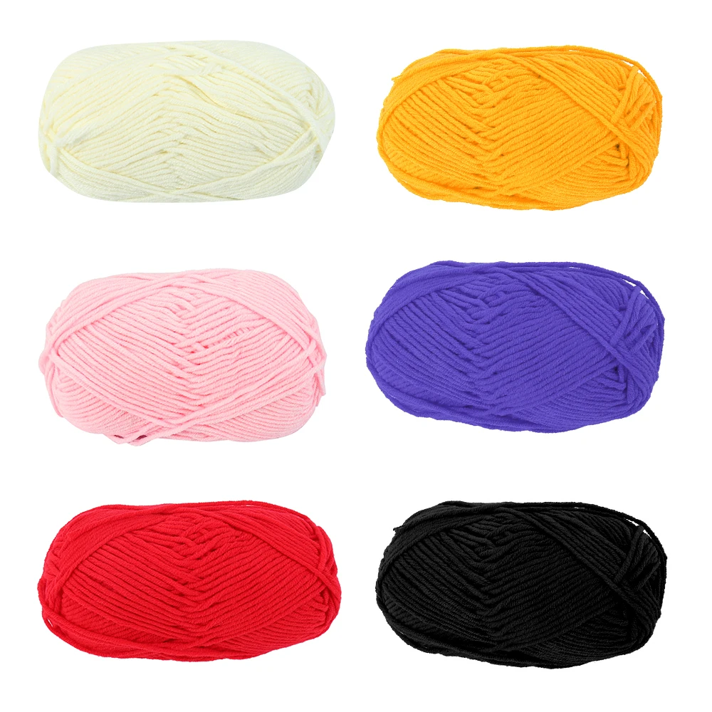 2pcs Warm DIY Milk Cotton Yarn Baby Wool Yarn for Knitting Children