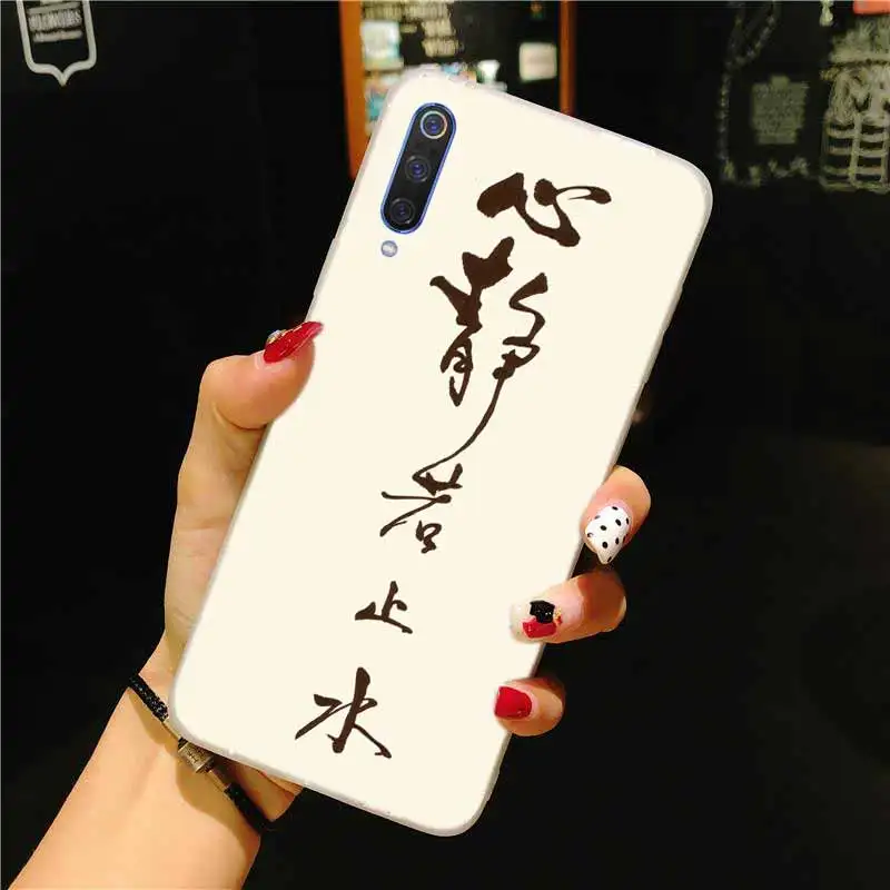 Мягкий силиконовый чехол для каллиграфии Xiaomi Mi 10 8 A3 A2 Cc9 Lite 9 Note Pro A1 5x 6x Max3|Бамперы| |