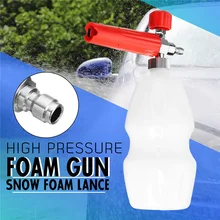 Вспененный снег все пластиковые портативные сопла для пены мойки автомобиля Мыло опрыскиватель для Karche пены высокого давления пушка