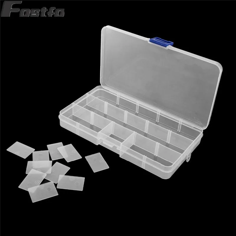 XINYAO-10-15-Slots-Adjustable-Plastic-Storage-Box-Transparent-Rectangle-Case-Organizer-Boxes-For-Small-Handmade