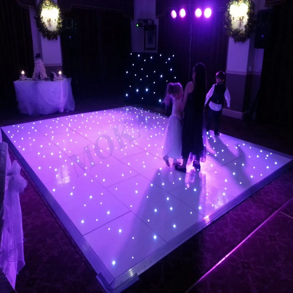 10*10 футов мигающие светодиодные танцевальные напольные светильники белая звезда свадебные танцевальные полы горячая Распродажа из Китая