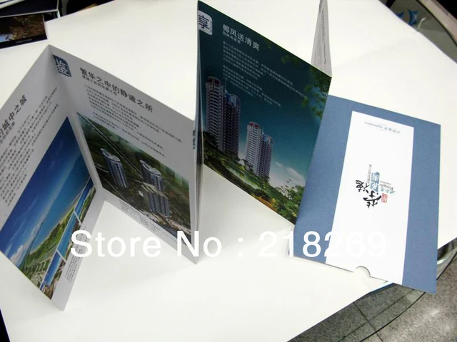 folded brochure printing print advertising foldaway brochure