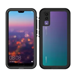 Ultimate Waterproof Diving Case - 360° Protection & Shockproof Heavy Duty Defender Cover - Huawei P30 Pro (Black)