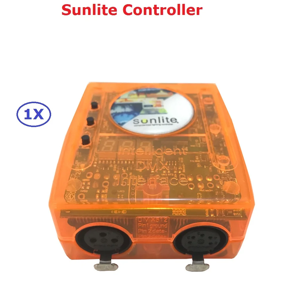 1XLot картонная посылка Dj контроллер USB Sunlite SL 1024 пульт освещения DMX для сценический светильник с компьютером DMX512 USB интерфейс