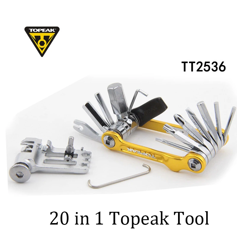 Topeak TT2536 Mini 20 Pro многофункциональный инструмент для дорожного велосипеда