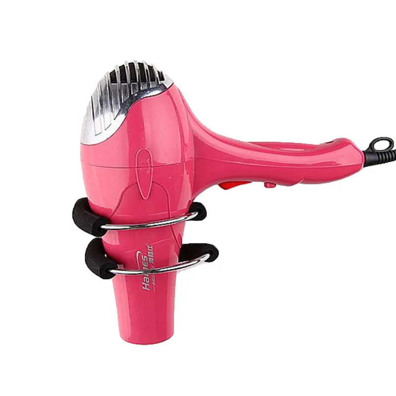 

Lowest Price 1Pcs Bathroom Salon Wall Mount Hair Dryer Spiral Holder Rack Drier Storage Organizer Wall Mount