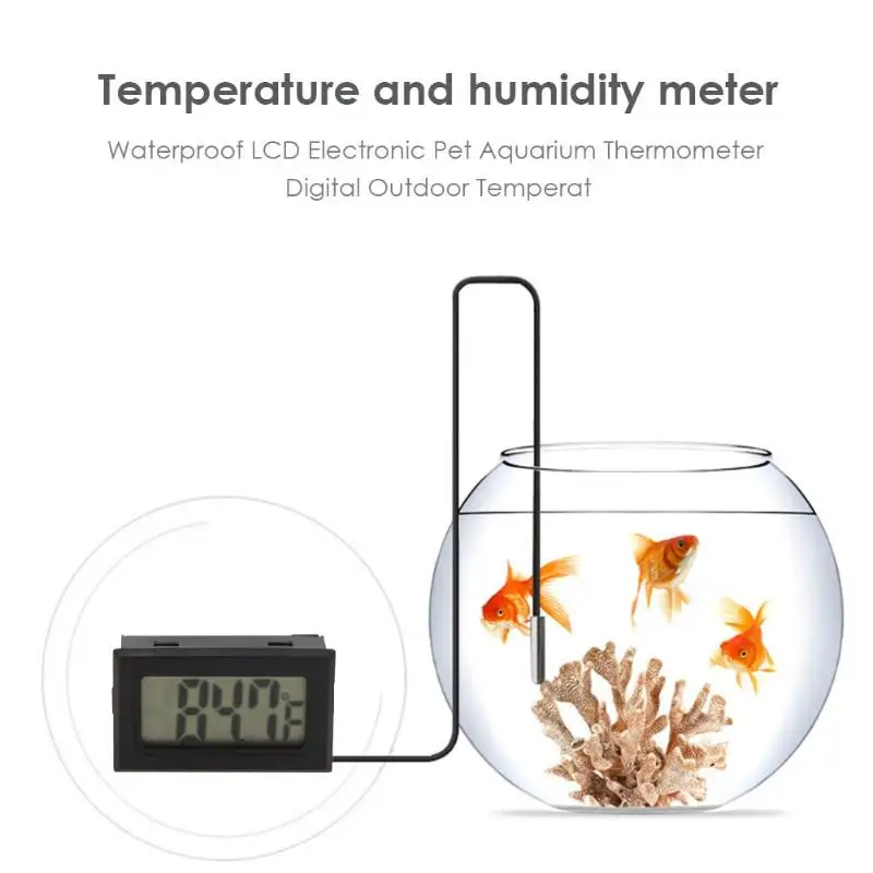 

Electronic Digital LCD Thermometer Pet Fish Tank Temperature Measure Tool